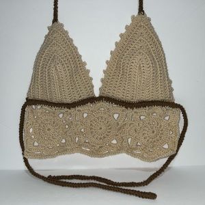 Handmade crochet tank top halter top